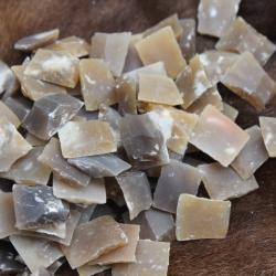 Lot de 10 silex blonds / pierres 3/4" pour Mortimer, Jägers etc...