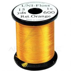 Fils de montage Polyfloss UNI-floss orange rouille