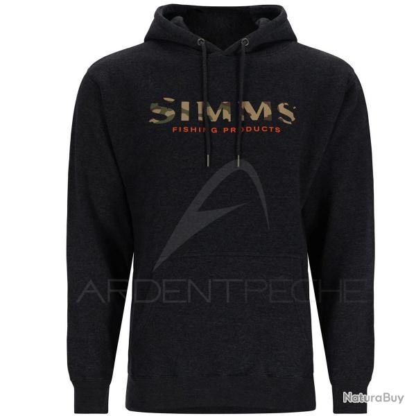 Sweat SIMMS Logo Hoody Charcoal Heather XL