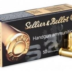 CARTOUCHES SELLIER BELLOT cal.7,65 mm (.32 Auto) FMJ par 1 boite, 50 munitions
