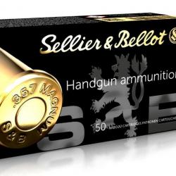 Munitions SELLIER & BELLOT cal.357 Magnum FMJ 1 boite ( 50 munitions )
