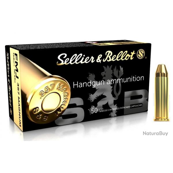 Munitions SELLIER & BELLOT cal.357 Magnum FMJ 1 boite ( 50 munitions )