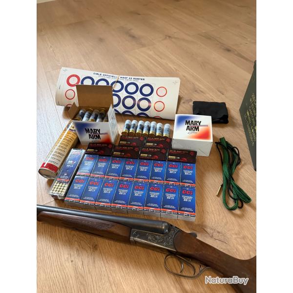 !! Lot BAIKAL IJ 58 (MAE) CALIBRE 12/70 + munitions !!