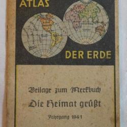 Atlas Erde daté 1941 - WWII