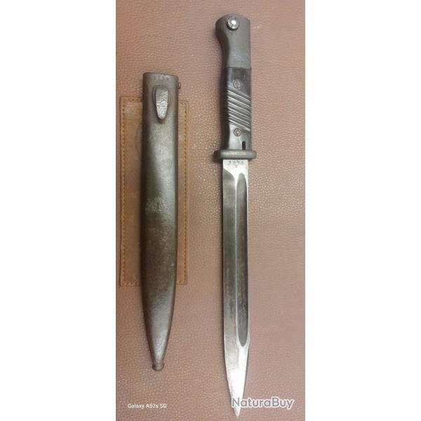 Baonnette 98 k Allemande avec son etui:90