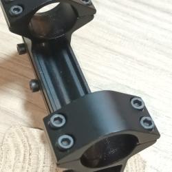 Monobloc pour montage lunettes Diamètre 25,4mm . Hauteur 20mm. Rail 11mm