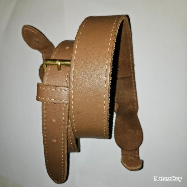 BRETELLE LUXE CUIR POUR FUSIL FUSIL OU CARABINE