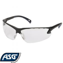 Lunettes de protection airsoft ASG transparentes - branches réglables CE