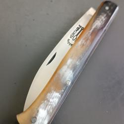 ANCIEN COUTEAU Yssingeaux, VÉRITABLE BROSSARD, THIERS, XXème, manche CORNE.