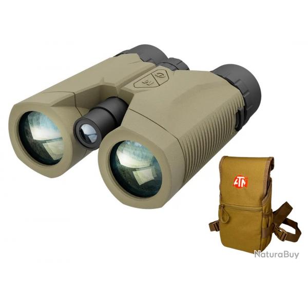 pack jumelle binox 10x42 LRF 3000 tlmtrique Laser Rangefinder + housse ventrale tactique offerte