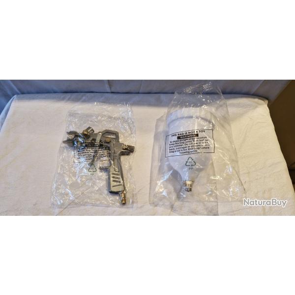 Pistolet peinture avec son rservoir 500Ml