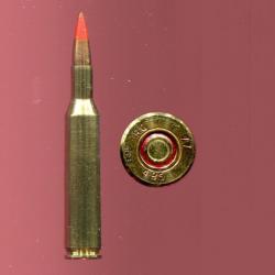 4.85 x 49 British traçante - RARE calibre Expérimental Anglais des années 1970 - traçante pte rouge