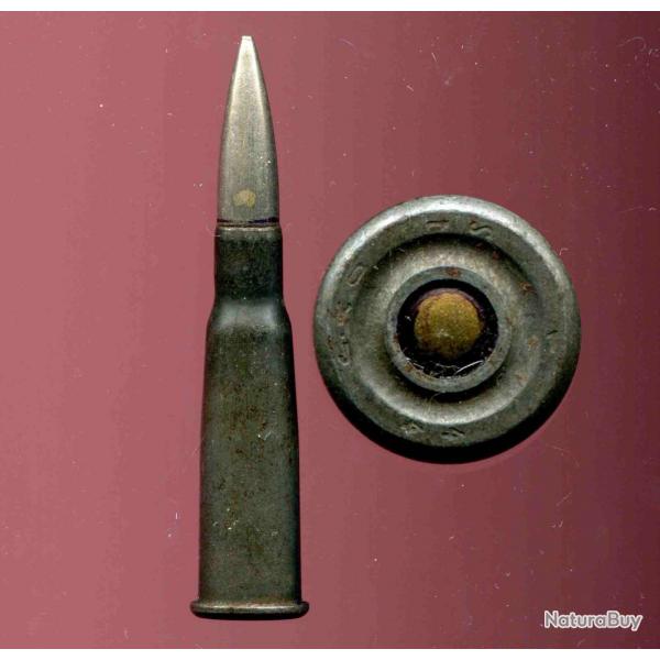 8 mm Lebel tui acier - Production sous contrle allemand  Tarbes en 1944 - marquage : oyj St 1 44