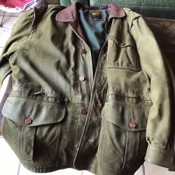 Veste de chasse en cuir club interchasse, pas de prix de réserve