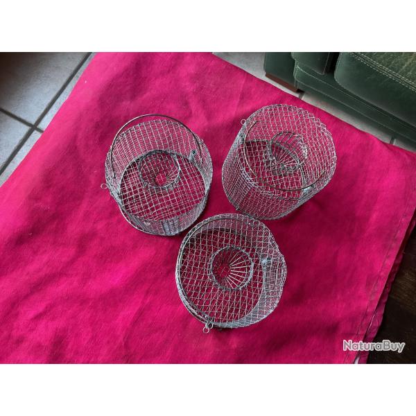 Lot de trois nasses  souris, pas de prix de rserve