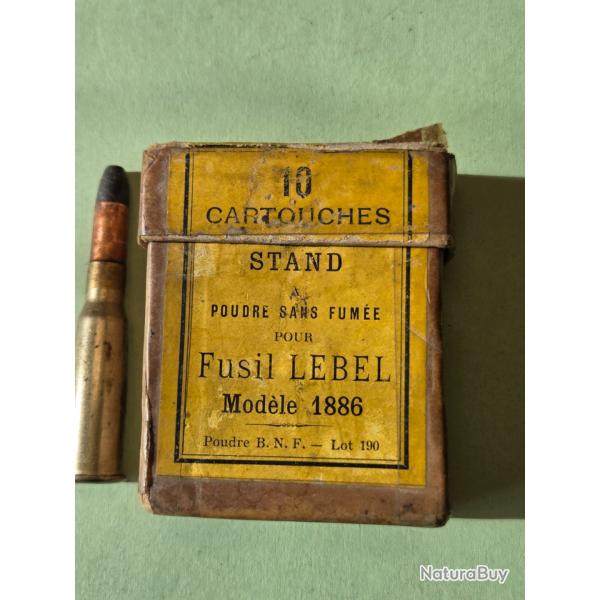 Une belle cartouche Lebel de Stand Mod adopt l'union des ste de tir de France