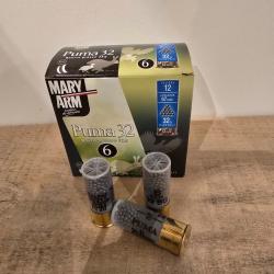 Lot de 5 boites de cartouche Mary Arm Puma 32 calibre 12/67 plomb de 6