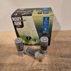 Carton de 10 boites de Cartouche Mary Arm Puma 32 calibre 12/67 plomb de 7