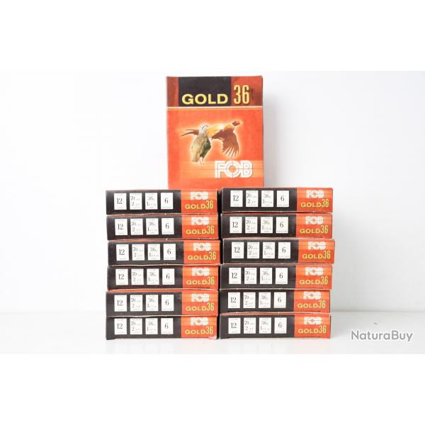 130 Cartouches FOB Gold 36  numero 6 cal.12