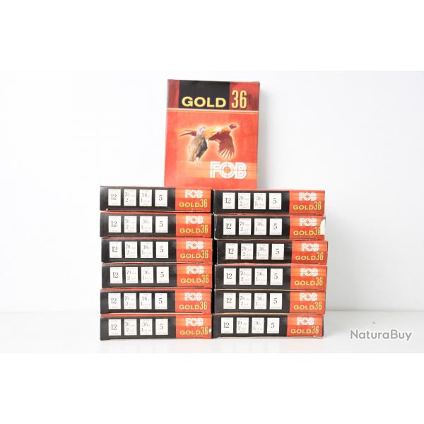 130 Cartouches FOB Gold 36  numero 5 cal.12