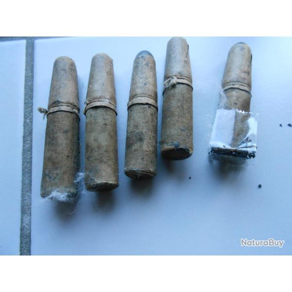 LOT munitions CHASSEPOT 1866  24 pieces