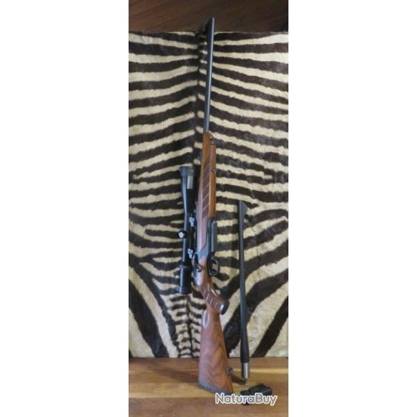 Carabine MERKEL RX Helix cal.300 canon 61cm et cal.243win canon 56 cm - lunette - mallette