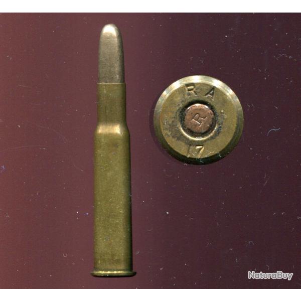 .30-40 Krag US - marquage militaire : RA 17 - balle nickel pointe arrondie - amorce cuivre marque U