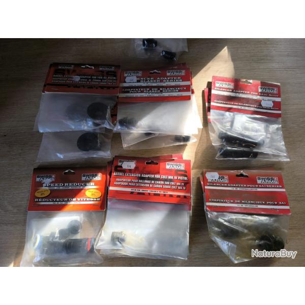 Destockage lot adaptateurs canon airsoft (-95%)