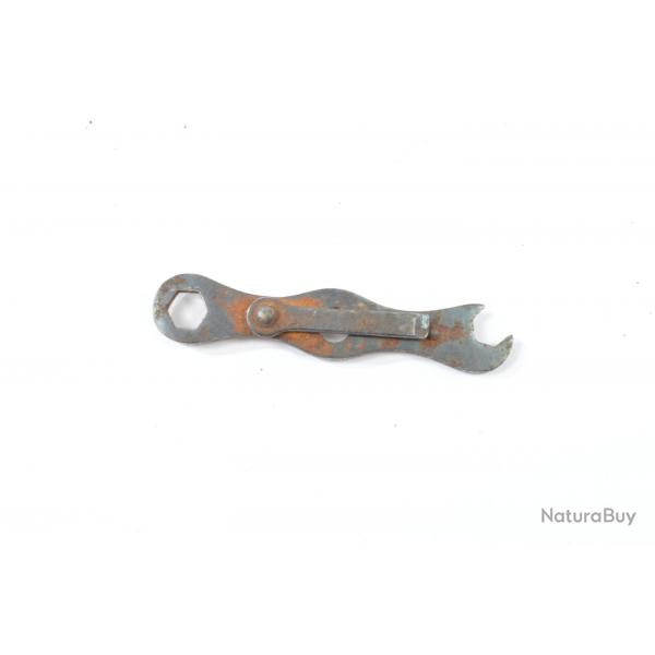 Petit outil multifonction pour moto BSA ou Triumph, combin cl tournevis. Outillage ancien vintage