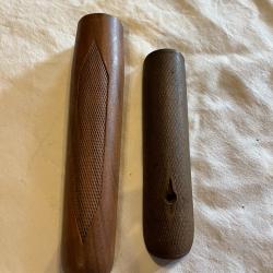 deux devants bois pour anciens fusils de chasse