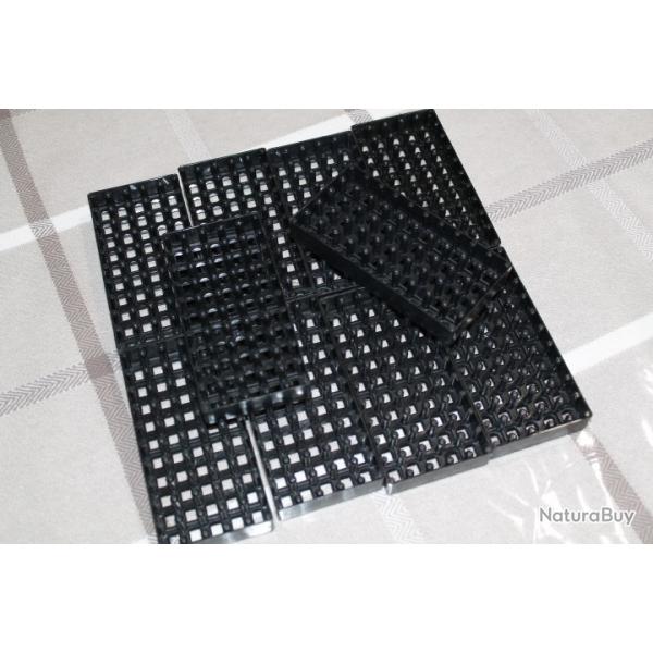 lot d'alvoles de rangement de munitions petits calibres