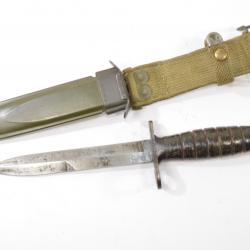 Baionnette américaine US M4 IMPERIAL, fourreau USM8 BM Co languette déchirée. Carabine USM1