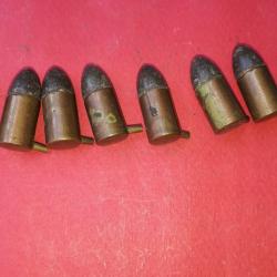 Lot de 8 cartouches 9MM Broche fabrication Gevelot  à Poudre Noire