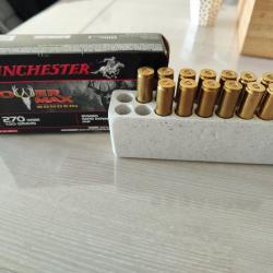 Boîte de cartouches munitions Winchester Power Max 270 WSM