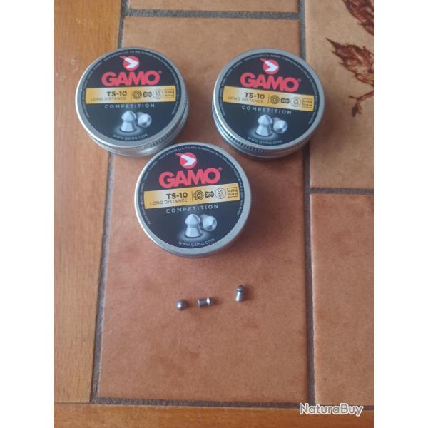 Vends 3 botes de plomb gamo ts 10 et  1 de gamo rocket accutek neuves