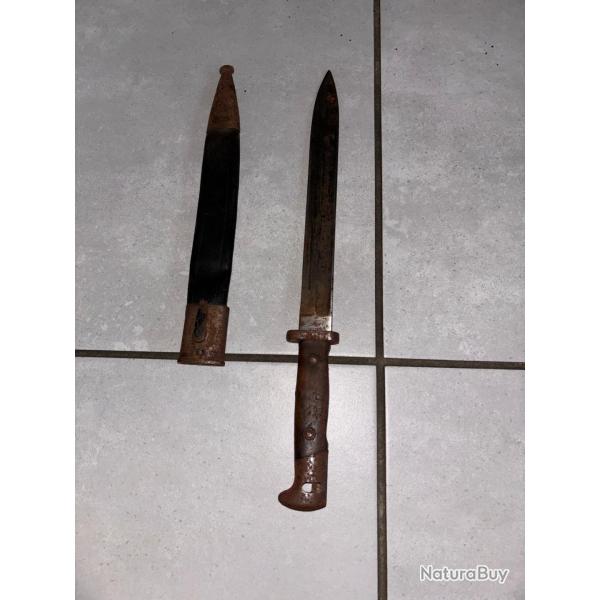 Baonnette Mauser Prussienne 71/84 1888