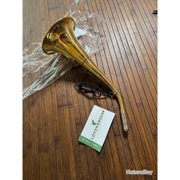 CORNE D'APPEL PAVILLON EN LAITON PIBOLE LOVERGREEN 40 cm