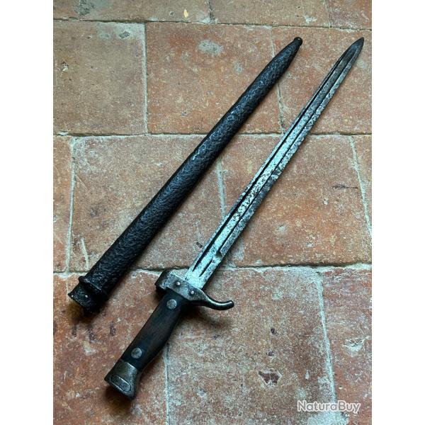 Baïonnette française Berthier 1892 2ème type - WW1 (3)