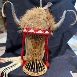 Rare coiffe en bison indien des plaines