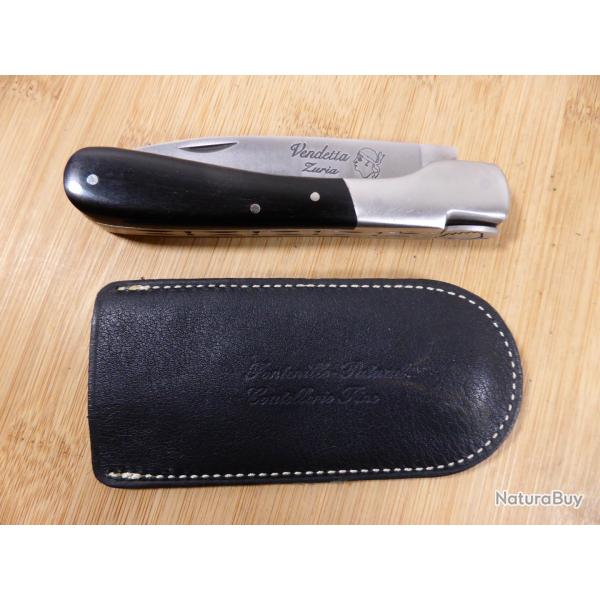 Couteau pliant VENDETTA Corse Zuria Gilles FONTENILLE PATAUD Ebne Thiers FRANCE COMME NEUF