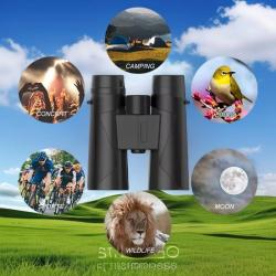 Jumelles SUNCORE 10x42 FMC - Prisme BaK-4 Vision HD Étanche IPX4 - Chasse Observation et Plein Air