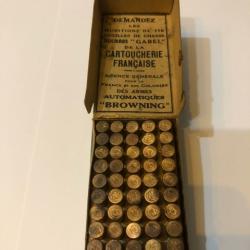 Ancienne Boite de 50 Cartouches 22 Lr Cartoucherie Française "Concours"