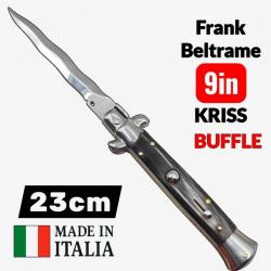 Couteau automatique lame kriss buffle Frank Beltrame