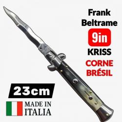 Couteau cran d'arrêt kriss corne Bresil Frank Beltrame