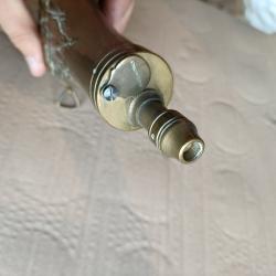 Poire a poudre motif artillerie