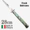 petites annonces chasse pêche : Couteau cran d'arrêt 28cm abalone garde basculante pompe arriere Frank Beltrame