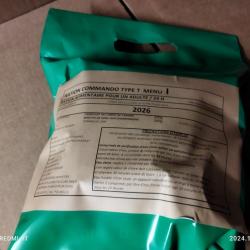 PORT OFFERT LOT DE 2 RATIONS COMMANDO 24 HEURES DDM 2027 ou 28  MENU AU CHOIX VOIR TEXTE