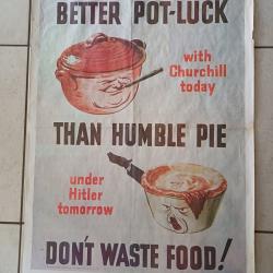 Affiche Originale Propagande Anglaise 39/45