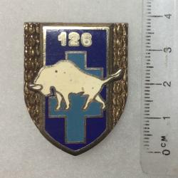 FRANCE INFANTERIE - Insigne 126° R.I. Régiment d Infanterie, bison blanc Drago 2766