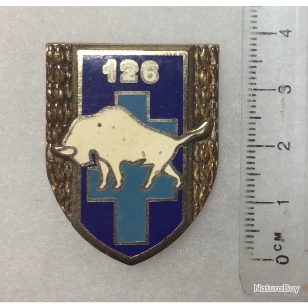 FRANCE INFANTERIE - Insigne126 R.I. Rgiment d Infanterie, bison blanc Drago 2766